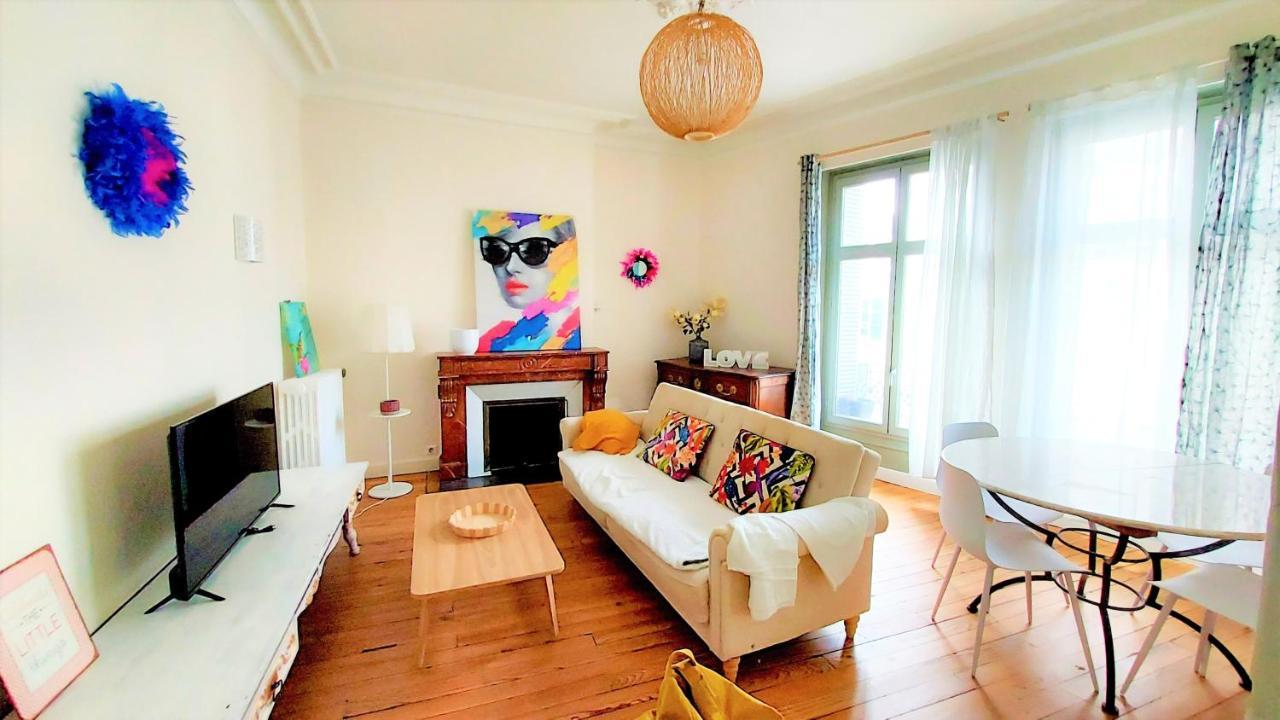 Apartamento Cosy Hortensia- 4 Ch- Clemenceau Hypercentre & Parking Sous Terrain- 110M2 Pau Exterior foto