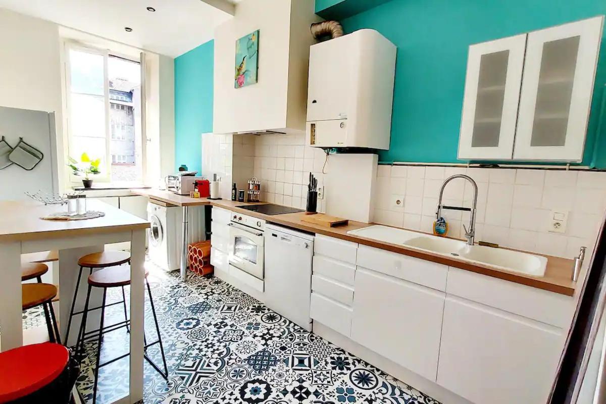 Apartamento Cosy Hortensia- 4 Ch- Clemenceau Hypercentre & Parking Sous Terrain- 110M2 Pau Exterior foto